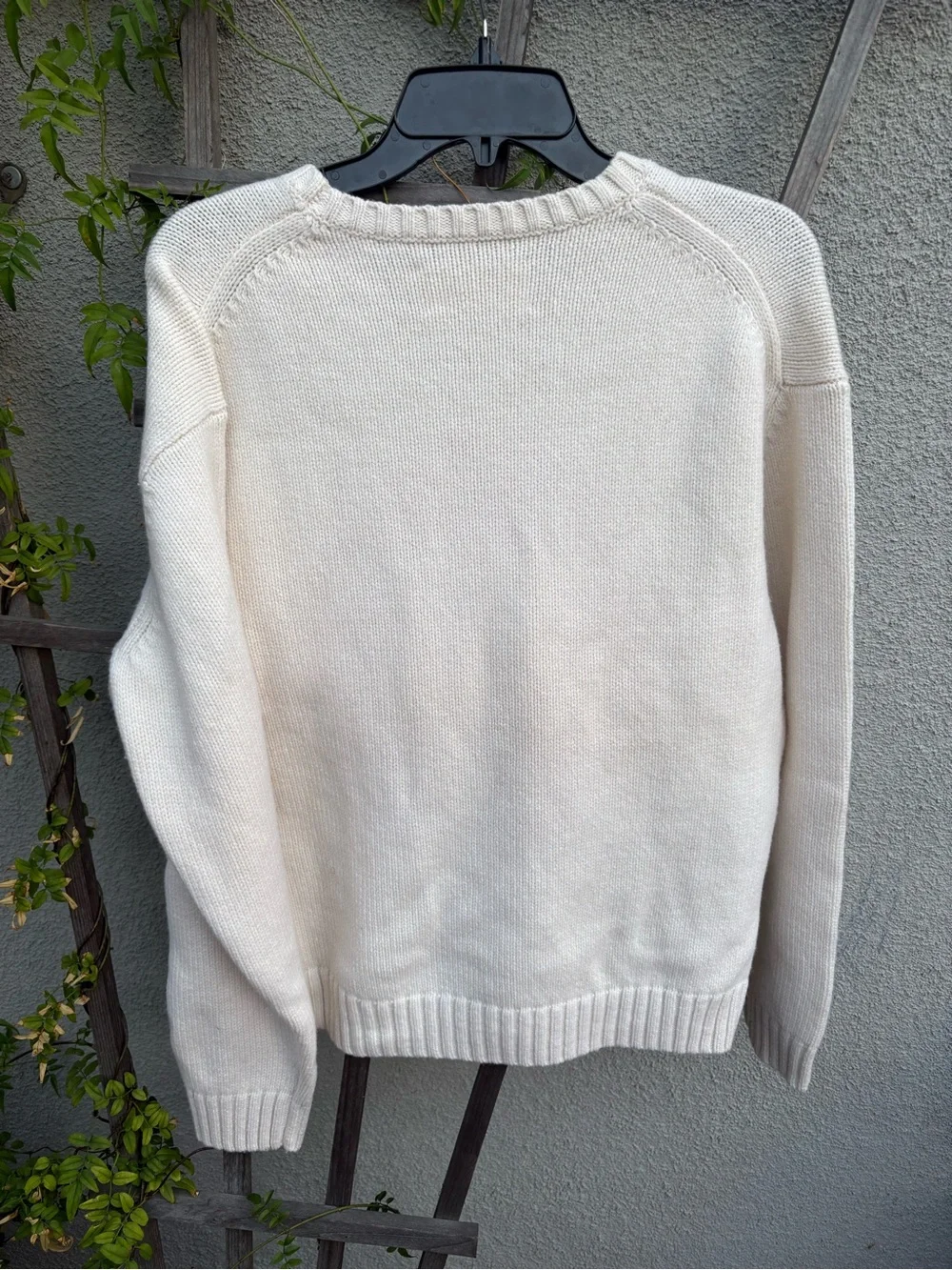 Tory Burch Sport Chunky Merino Pixel Little Grumps Sweater In White Size XS